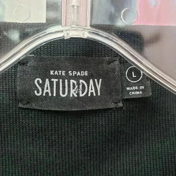 Kate Spade Saturday Black Slip Neck Top - Picture 4 of 4
